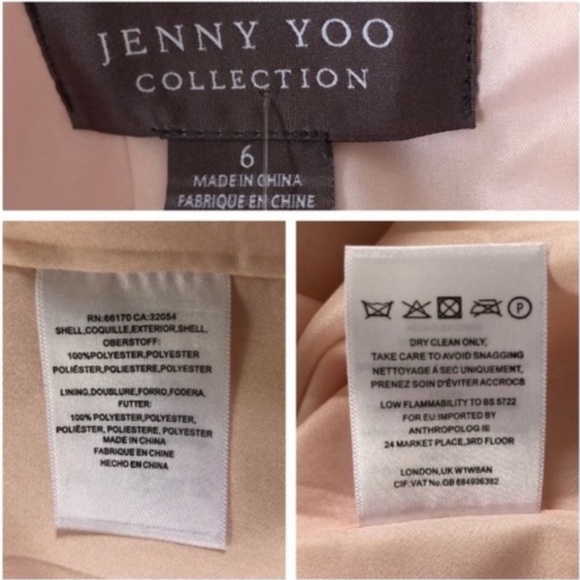 BHLDN Jenny Yoo Annabelle Tulle Gown in Pink Size 6 EUC - Picture 6 of 6